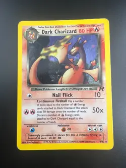 Dark Charizard - 4/82 - Pokemon Team Rocket Unlimited Holo Rare Card WOTC MP - Image 1