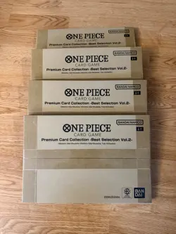 One Piece Premium Card Collection Best Selection Vol.2 English 4 Sealed Products - Image 1