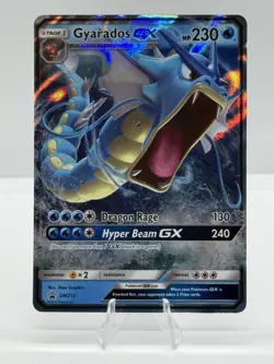 Pokemon TCG Gyarados GX SM212 Full Art Promo Holo Card - Image 1