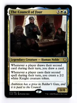 The Council of Four 271 Commander Legends: Battle for Baldur's Gate R MTG LP - Image 1