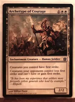 MtG Archetype of Courage Born of the Gods Regular - Image 1