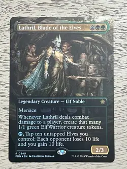 Lathril, Blade of the Elves FDN foil Black Green 0349 2024 MTG NM - Image 1