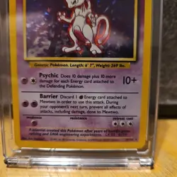 Pokemon TCG Mewtwo Base Set 10/102 Holo Foil Rare Moderate Play Classic - Image 4