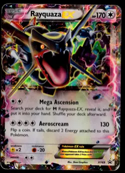 Shiny Rayquaza EX XY69 2015 Pokemon TCG Ultra Rare Black Star Promo HP - Image 1