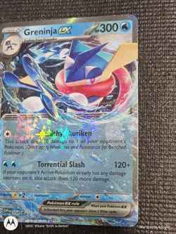 2023 Pokemon - BLACK STAR PROMO - GRENINJA ex #054 - FULL ART HOLO - MINT - Image 2