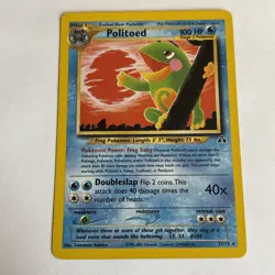 Pokemon Politoed 27/75 - Neo Discovery - Rare - 2001 WotC Vintage - Image 1