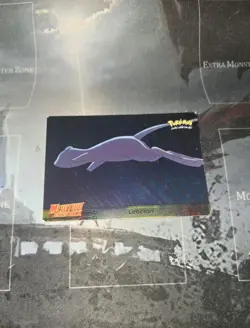 Legends Pokemon Topps Mewtwo Strikes Back #1 Foil Blue Label Mew Movie Animation - Image 1