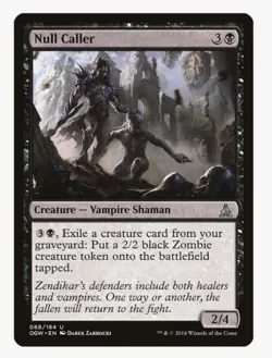 Null Caller #88 OGW Magic Card in Protective Sleeve - Image 1