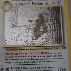 Pokemon Giovanni's Persian Gym Challenge 8/132 Holo Rare 60 HP Unlimited - Image 1