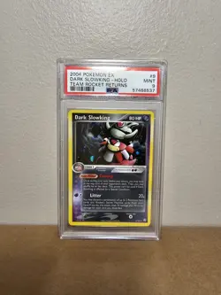 Pokemon Dark Slowking EX Team Rocket Returns Holo Rare #9 PSA 9 Mint - Image 1