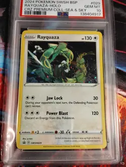Pokemon Rayquaza SWSH029 Black Star Promo Sky & Sea Collection Psa10 - Image 1