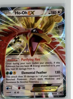 HO-OH EX 92/122 HOLO RARE EX BREAKPOINT POKEMON NM - Image 1
