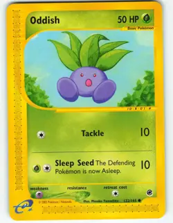 Oddish - 122/165 Expedition Base Set - Pokemon TCG - 2002 - Image 1