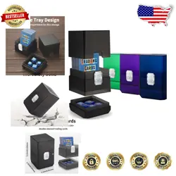Translucent 4 Pack Trading Card Box with Extra Dice Storage - For All TCG Games - Image 1