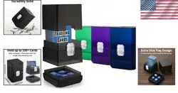 Translucent 4 Pack Trading Card Box with Extra Dice Storage - For All TCG Games - Image 2