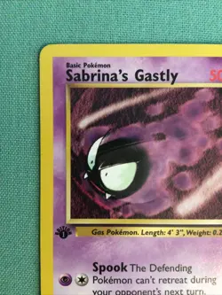 Pokemon 1st Edition Gym Heroes Sabrina's Gastly Common (93/132) - Image 3
