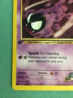 Pokemon 1st Edition Gym Heroes Sabrina's Gastly Common (93/132) - Image 4