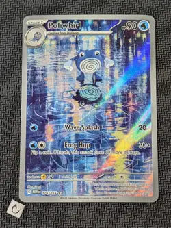 Poliwhirl 176/165 - Scarlet Violet 151 Illustration Rare English Pokemon NM - Image 1