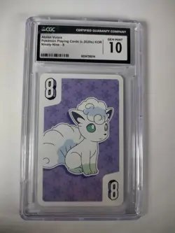 CGC Gem Mint 10 - Vulpix 2020 Deck Promo Rare Korean Pokemon Card with Goodies! - Image 2