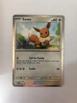 Pokemon TCG NM Eevee SVP 43 Black Star Promo Cosmos Holo - Image 1