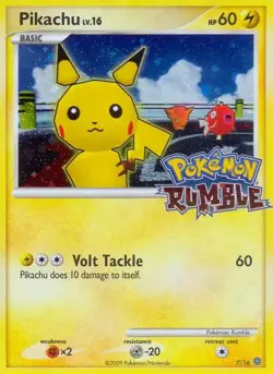 Pikachu - 7/16 - Pokemon Rumble Holo LP - Image 1