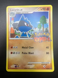 Lucario - 12/16 - Pokemon Rumble Holo NM - Image 1