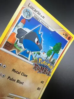 Lucario - 12/16 - Pokemon Rumble Holo NM - Image 2