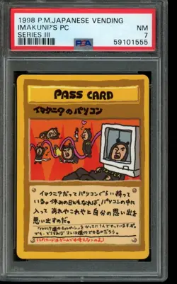 PSA 7 NM Pokemon ImakuniU’s PC Vending Series III 1998 Japanese - Image 1