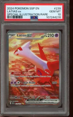 PSA 10 GEM MINT Pokemon Latias ex Stellar Crown Special Illustration 239/191 - Image 1