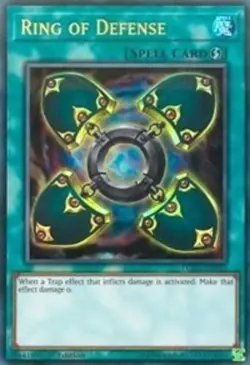 1x (NM) Ring of Defense - LCKC-EN033 - Ultra Rare - 1st Edition YuGiOh - Image 1