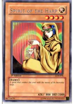 1x (LP) Spirit of the Harp - LOB-078 - Rare - Unlimited Edition YuGiOh - Image 1