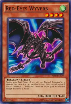 1x (LP) Red-Eyes Wyvern - AP08-EN019 - Common - Unlimited Edition YuGiOh - Image 1