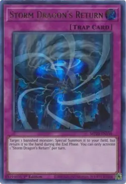 1x (NM) Storm Dragon's Return - MP20-EN138 - Ultra Rare - 1st Edition YuGiOh - Image 1