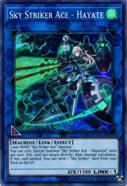 1x (NM) Sky Striker Ace - Hayate - CYHO-EN047 - Super Rare - Unlimited Edition - Image 1