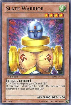 1x (EX) Slate Warrior - BP01-EN121 - Starfoil Rare - 1st Edition YuGiOh - Image 1