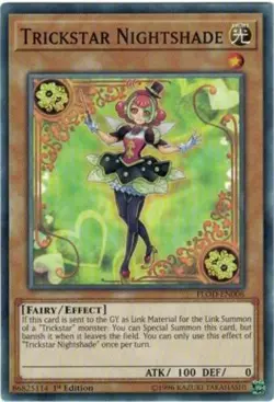 1x (NM) Trickstar Nightshade - FLOD-EN006 - Common - 1st Edition YuGiOh - Image 1