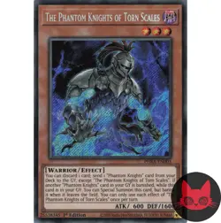 Yugioh The Phantom Knights of Torn Scales PHRA-EN003 Secret Rare 1st Edition NM - Image 1