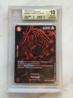 One Piece TCG OP12 Legacy of the Master OP09-013 SP Yasopp BGS 10 - Image 1