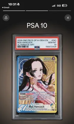 Boa Hancock OP14-041 Alternate Art Leader PSA 10 - Image 1