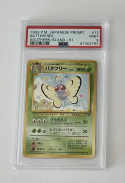 Pokemon Card Butterfree No. 012 Southern Islands Japanese Promo PSA 9 MINT - Image 1