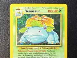Pokemon TCG Venusaur Base Set Holo Unlimited Rare Card 15/102 - Image 3