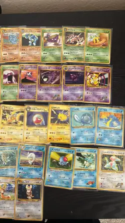 Nintendo Pokemon Japanese Base Set 30 Card Lot Pikachu Raichu Vintage 1996 - Image 3