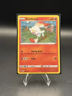 Scorbunny - (Cosmos Holo) Promo SWSH: Sword & Shield Promo Cards SWSH244 NM - Image 1