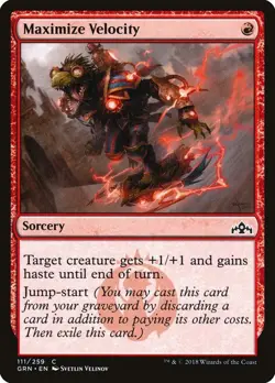 Maximize Velocity 111 GRN Ravnica MTG Velinov Sorcery Haste Jump-start Common NM - Image 1