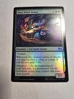 West Wind Avatar Teenage Mutant Ninja Turtles MTG Magic FOIL - Image 1