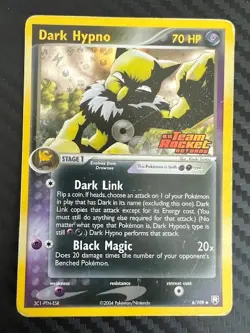 Pokemon TCG Dark Hypno EX Team Rocket Returns Reverse Holo Stamp 6/109 HP - Image 1