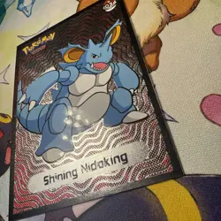 Pokemon 2024 Shiny Infinity Set Shining Nidoking Silver Foil Peru Non-TCG - Image 3