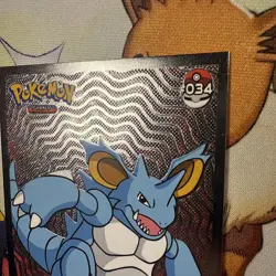 Pokemon 2024 Shiny Infinity Set Shining Nidoking Silver Foil Peru Non-TCG - Image 4