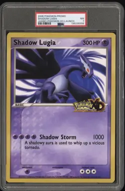 2005 POKEMON PROMO SHADOW LUGIA JUMBO-POKEMON XD LAUNCH NEAR MINT PSA 7 - Image 1