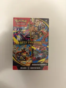 Pokemon TCG Mega Evolution Booster Bundle – Factory Sealed – 6 Booster Packs - Image 1